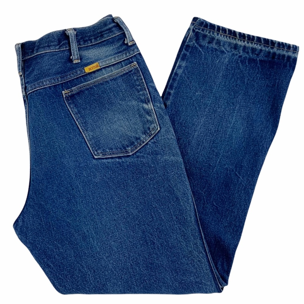 Vintage Rustler Jeans, Authentic Distressing and Grunge, Made in the USA - Picture 13 of 14